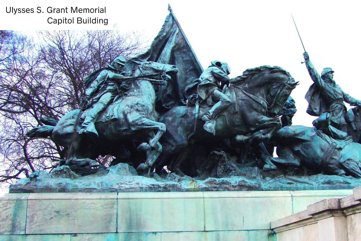 Ulysses S. Grant Memorial, Capitol Building, Washington D.C., Unveiled 1924 , Artist: Henry Shrady